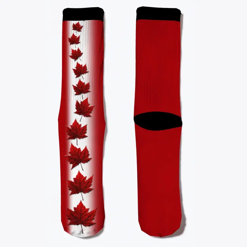 Canada Flag Socks