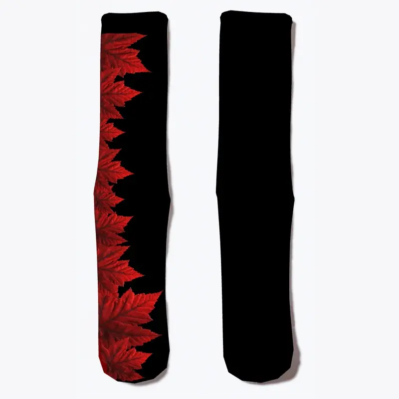 Canada Maple Leaf  Socks